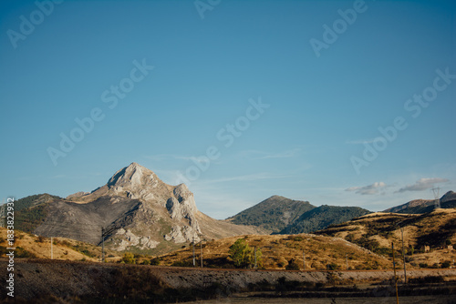 Rocky Peak Near the Cantabrian Mountains, Asturias Spain