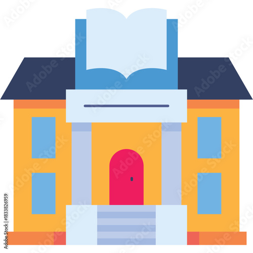 Public Library Illustration