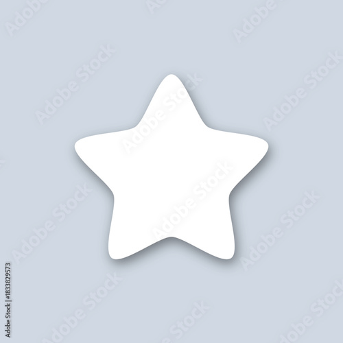 Weißer Stern auf blaugrauem Grund