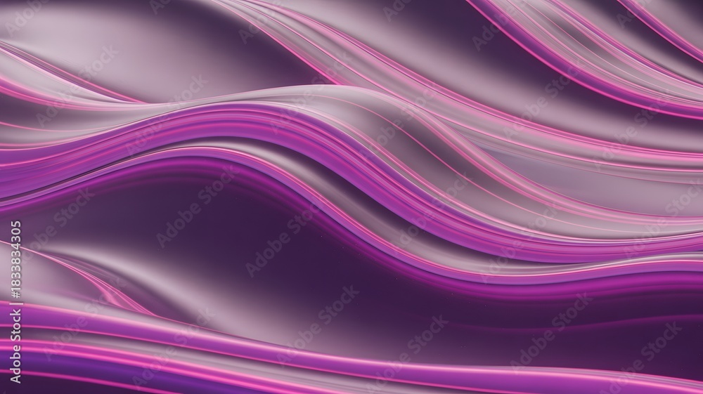Fototapeta premium Abstract flowing waves of purple and pink background