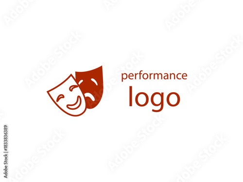 Theatrical drama and comedy masks vector icon set isolated on white background, classic theatre symbol illustration perfect for performance, culture, entertainment, acting and drama design