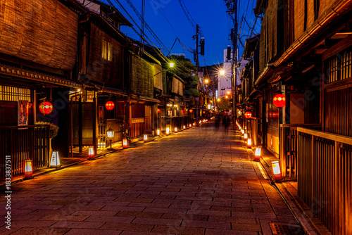 Obraz na płótnie Streets of Gion, Kyoto Prefecture