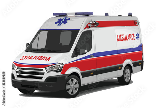 icon transport ambulance public service vector design
