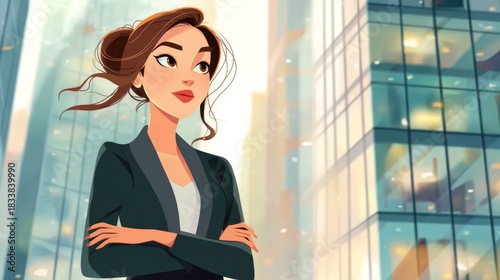 Self-confident image of women in urban workplace