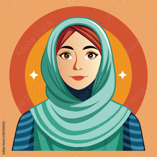 Young Muslim Woman Wearing Hijab