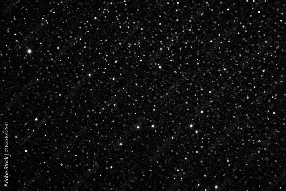 Obraz premium Black glitter festive background texture.