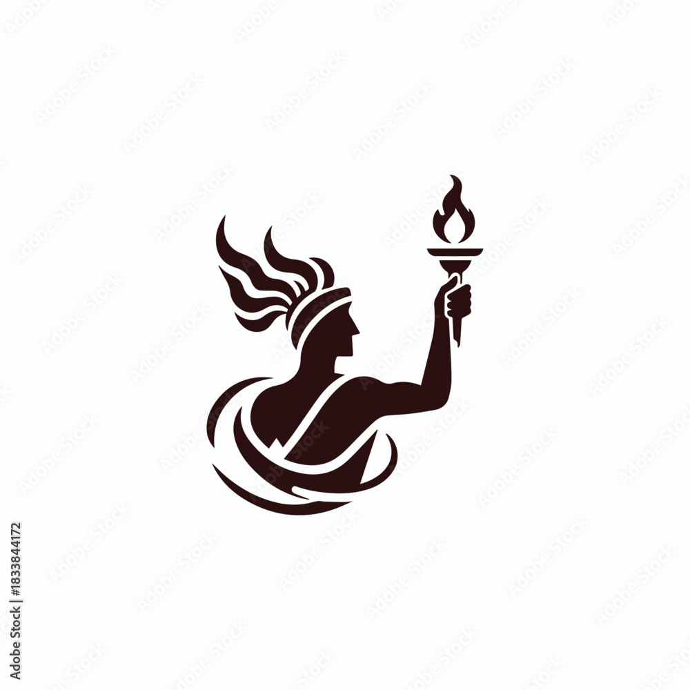 Obraz premium Modern Prometheus Logo