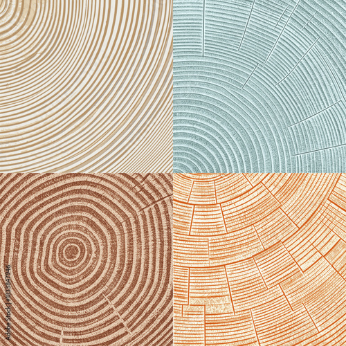 Wood texture, different shades, pattern mosaic, seamless pattern, vector panel