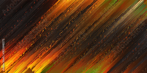 Retro style oil drawing creation. 2d illustration. Texture backdrop painting. Creative chaos structure element mix matrix. modern