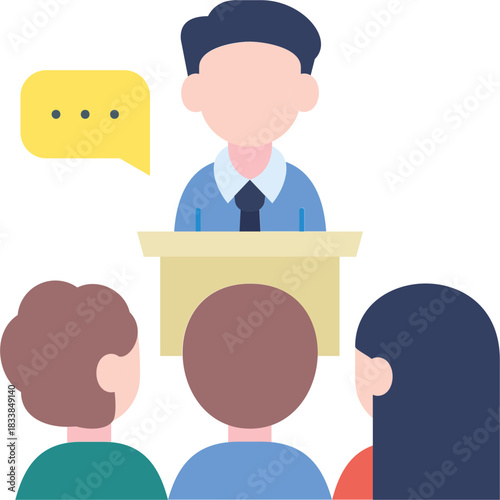 Networking Event Illustration