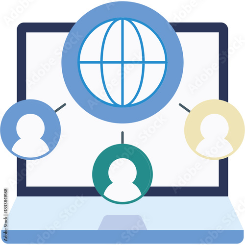 Online Community Illustration