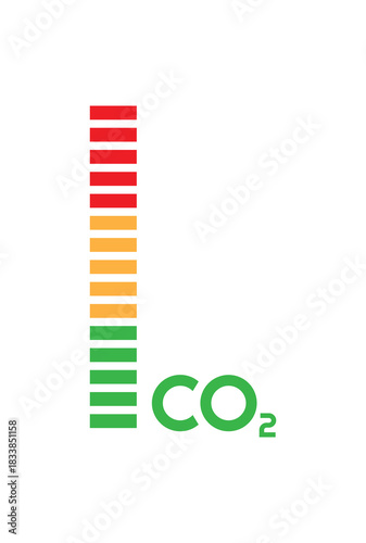 reducing CO2 emissions to stop climate change. green energy background