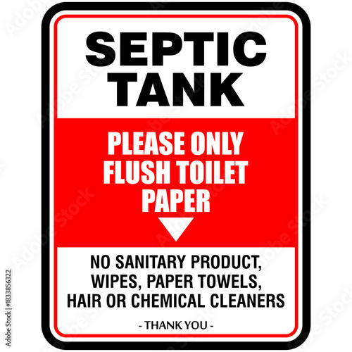 Septic tank, sign vector