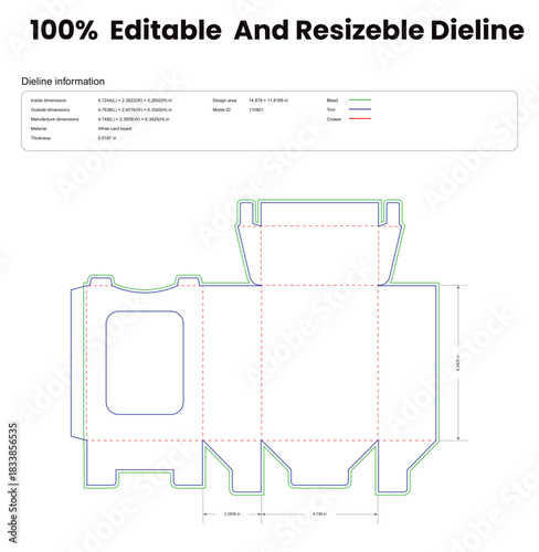 tuck end box variations with window dieline template box dieline die lines packaging custom dieline  box cardboard box dieline pizza box dieline printable product packaging layout,
