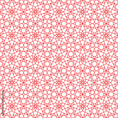 Connecting Star Pattern Background Material, Swatch Compatible, Red. / 繋がる星のパターン背景素材 スウォッチ対応 赤
