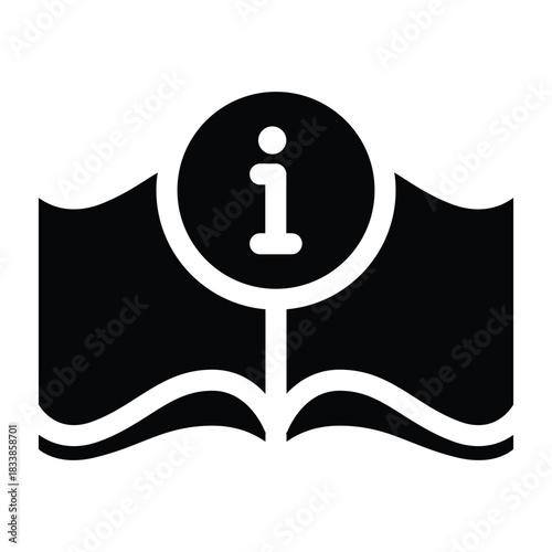 instruction solid icon vector design good for web or mobile app