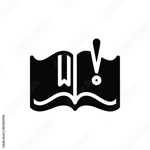 handbook solid icon vector design good for web or mobile app