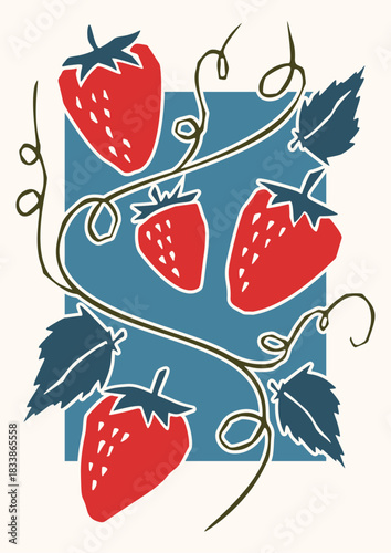 Strawberry Print