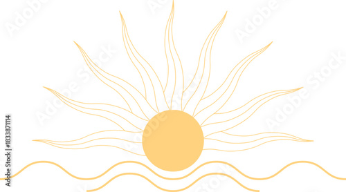 Sun over Waves