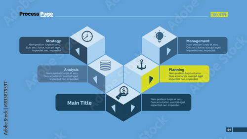 Five Cubes Slide Template