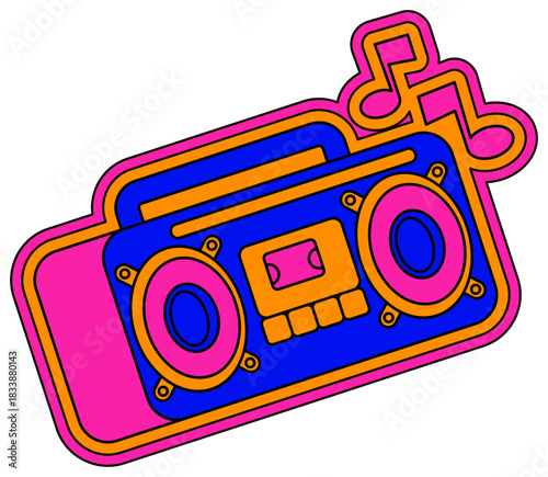 Tape Recorder Sticker