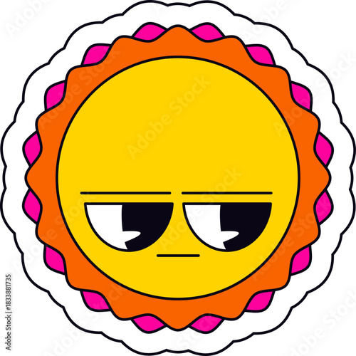 Upset Sun Sticker