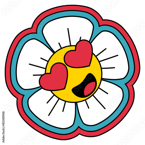 Daisy in Love Sticker