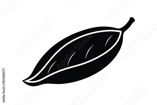 seed pod vector icon silhouette