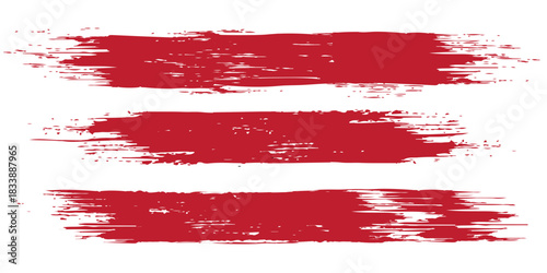 Set of grunge lines. Isolated stock vector design template. Eps10