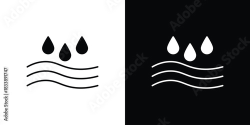 Absorption icon, A flat minimalist vector illustration