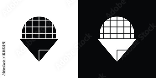 Stroopwafel icon design concept. vector flat icons