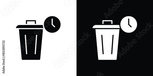 Time waste icon design concept. vector flat icons
