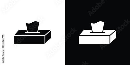 Tissue box icon design concept. vector flat icons