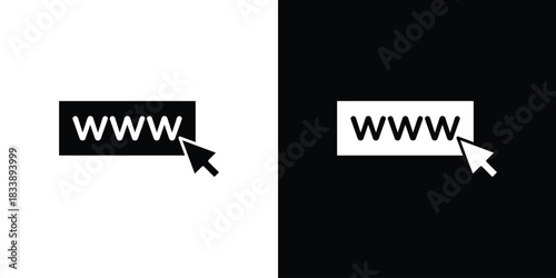 Url icon design concept. vector flat icons