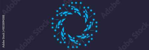 Leaf icon. Flower logo. Circle sunflower symbol. Cosmetics, Spa, Beauty salon, Decoration, boutique logo. Luxury, Business, Royal Jewellery, Hotel Logo. Interior Icon. Resort and Restaurant Logo. natu