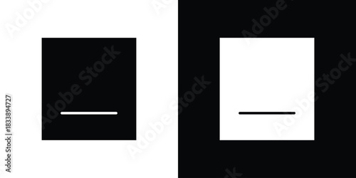 Window Minimize icon design concept. vector flat icons