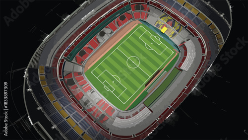 arena sport stadium vector template