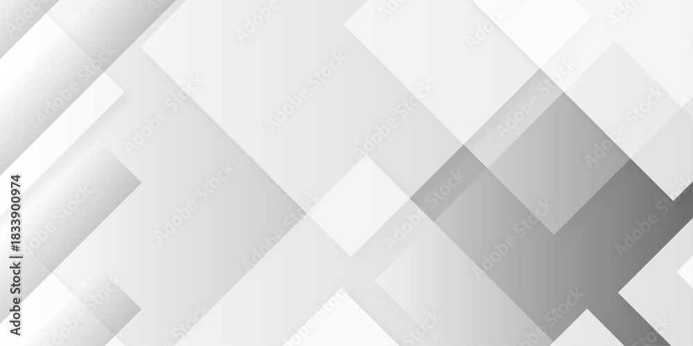 Fototapeta premium White and gray abstract white gradient transparent material in triangle color space technology concept geometric line vector background. 