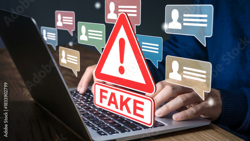 Combating fake news with online literacy and critical thinking skills using a laptop to identify disinformation in digital communication streams