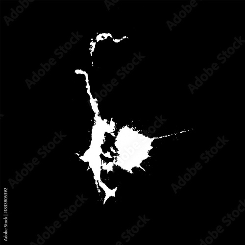 Hand drawn stylized grunge bird droppings set black and white. Flat blot style vector illustration. (Can be used as texture for cards, invitations, DIY, web sites)