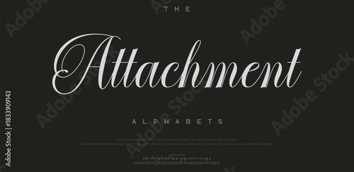 Luxury alphabet letters font. Classic Lettering Minimal Fashion Designs. Typography serif simple wedding logo fonts and number. vector illustration