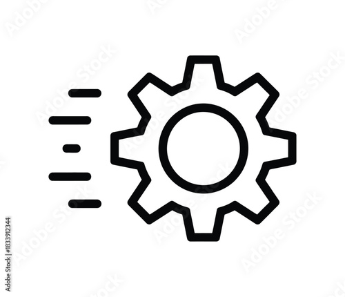 Speed Gear Icon: Fast Settings, Optimization, Process, and Technology