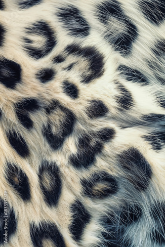 Leopard print fur texture showcasing black and beige patterns  