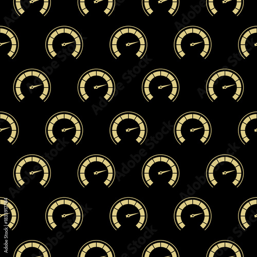 Pain scale seamless pattern isolated on black background