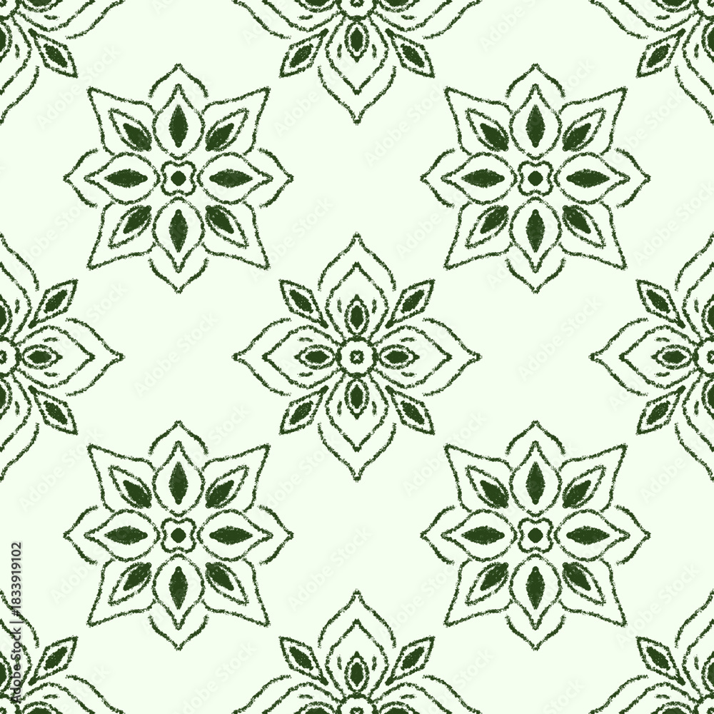 Fototapeta premium seamless pattern with flowers