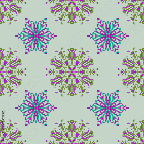 seamless pattern with flowers