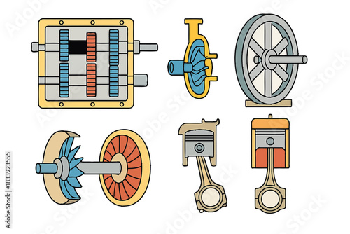 Cutaway Gadgets & Devices Layered Icon