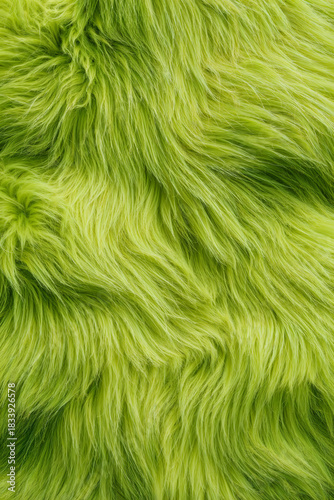 Soft green fur texture in abstract pattern  