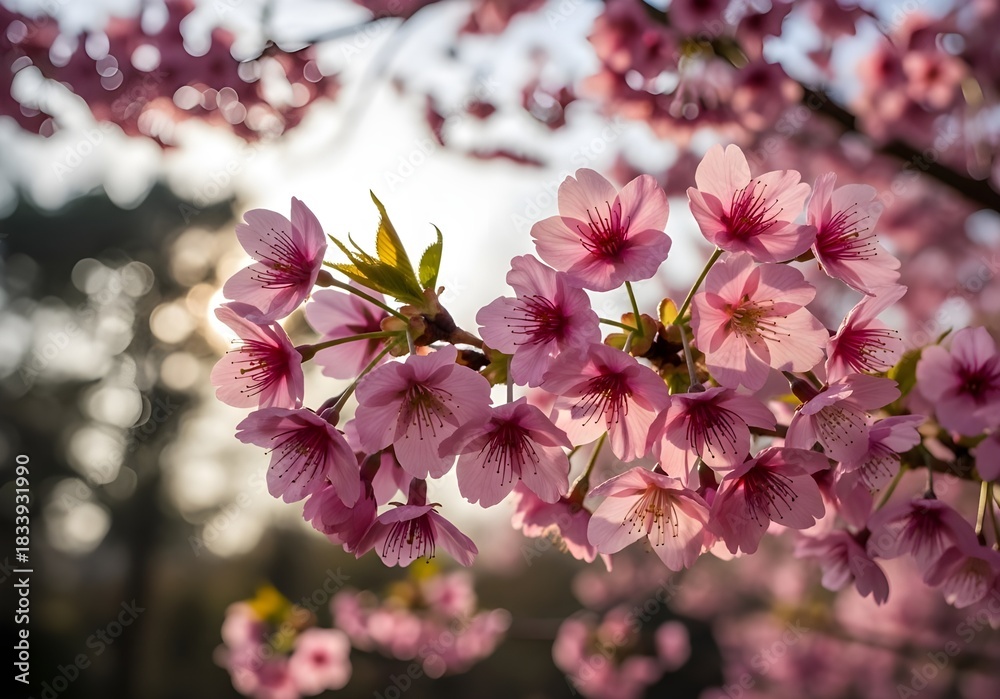 Fototapeta premium pink cherry blossom