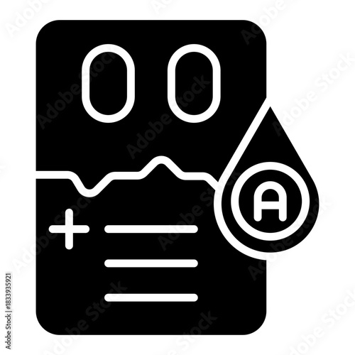 Blood Typing Vector Icon